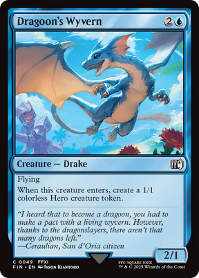 Magic: The Gathering - Dragoon's Wyvern Foil - Final Fantasy