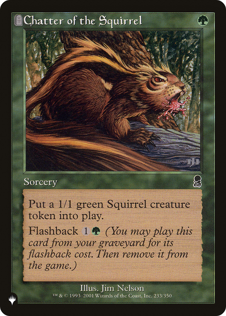 Magic: The Gathering - Chatter of the Squirrel - The List