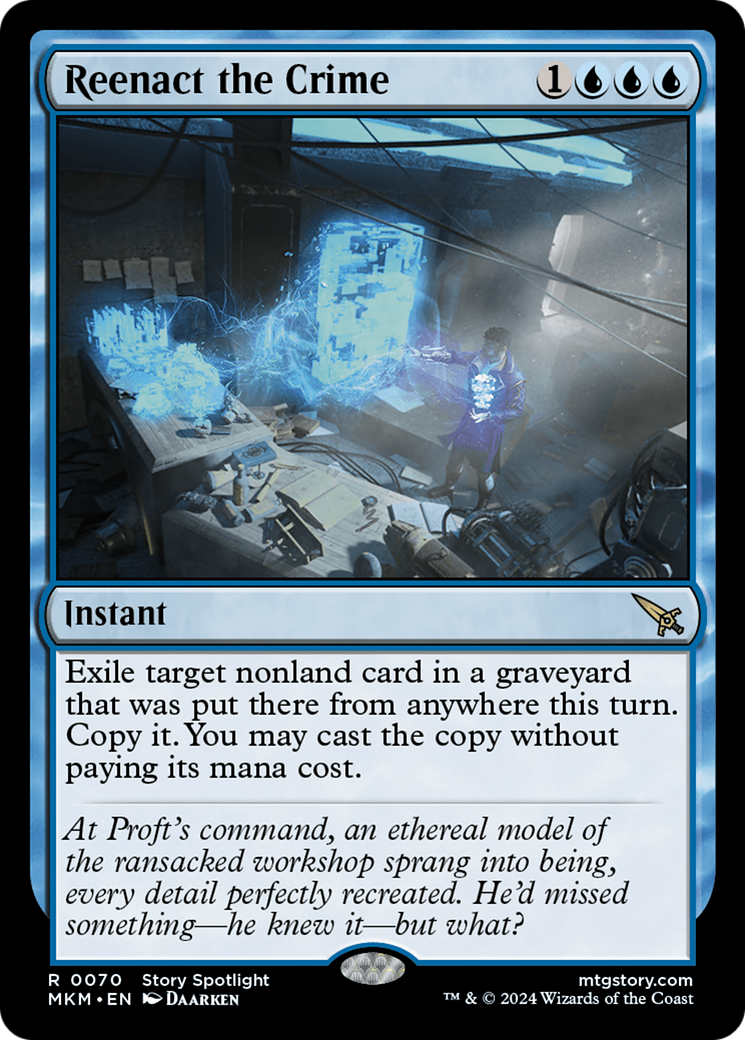 Magic: The Gathering - Reenact the Crime Foil - Murders at Karlov Manor