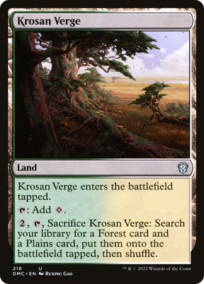 Magic: The Gathering - Krosan Verge - Dominaria United Commander