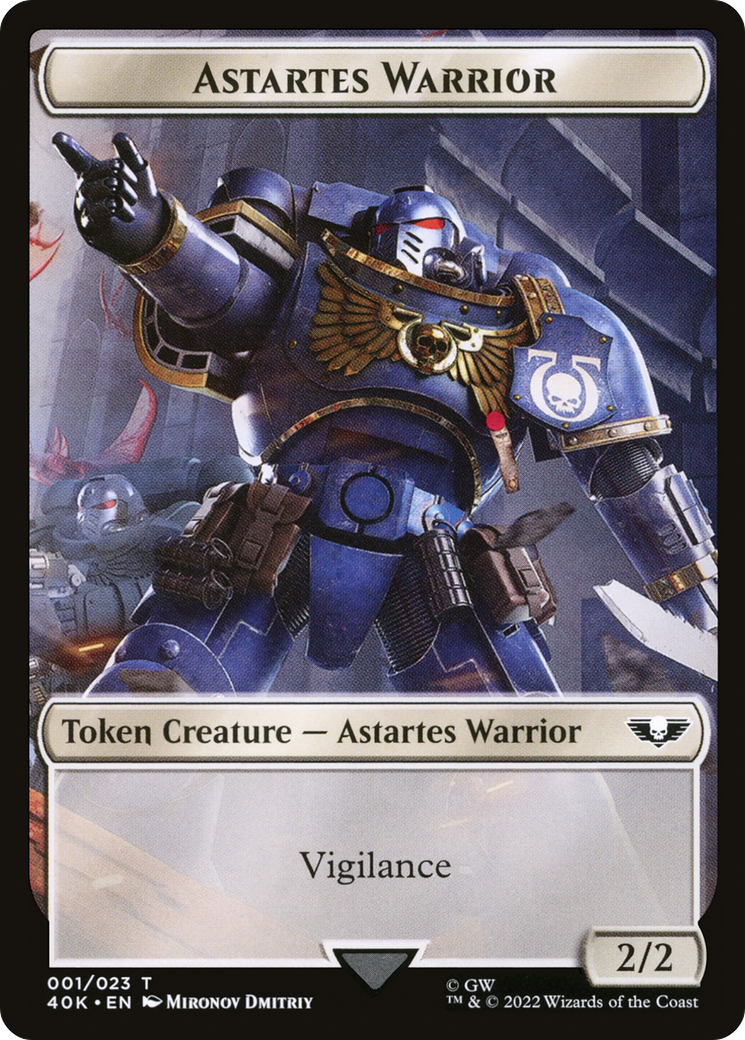 Magic: The Gathering - Astartes Warrior Token - Warhammer 40000 Tokens