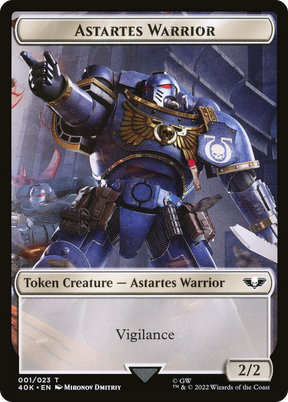 Magic: The Gathering - Astartes Warrior Token - Warhammer 40000 Tokens