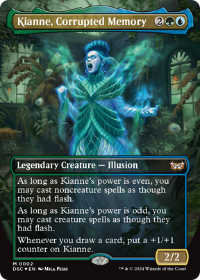 Magic: The Gathering - Kianne, Corrupted Memory Foil - Duskmourn: House of Horror Commander