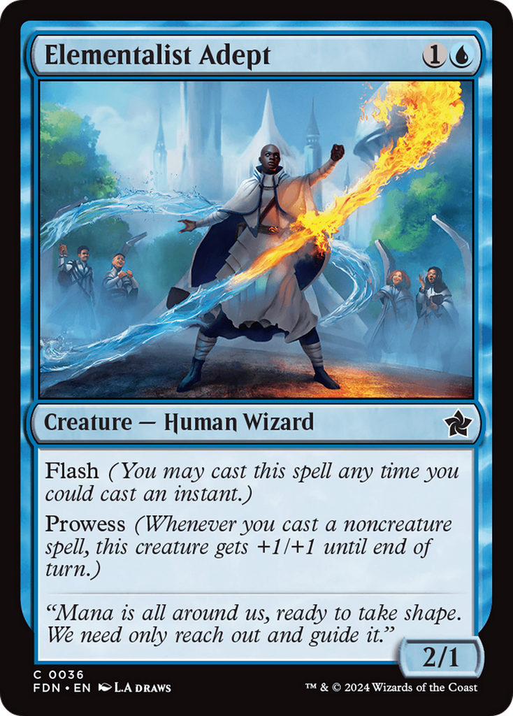 Magic: The Gathering - Elementalist Adept Foil - Foundations