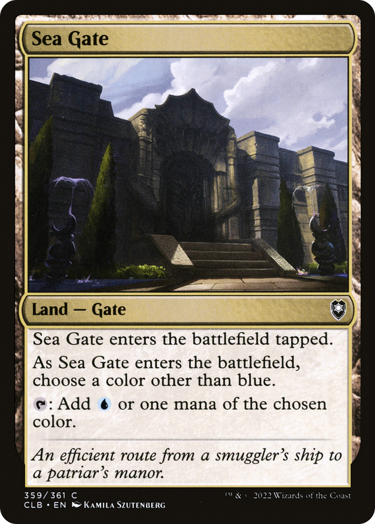 Magic: The Gathering - Sea Gate - Commander Legends: Battle for Baldur's Gate