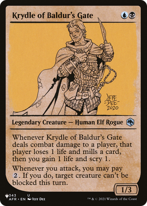 Magic: The Gathering - Krydle of Baldur's Gate - The List