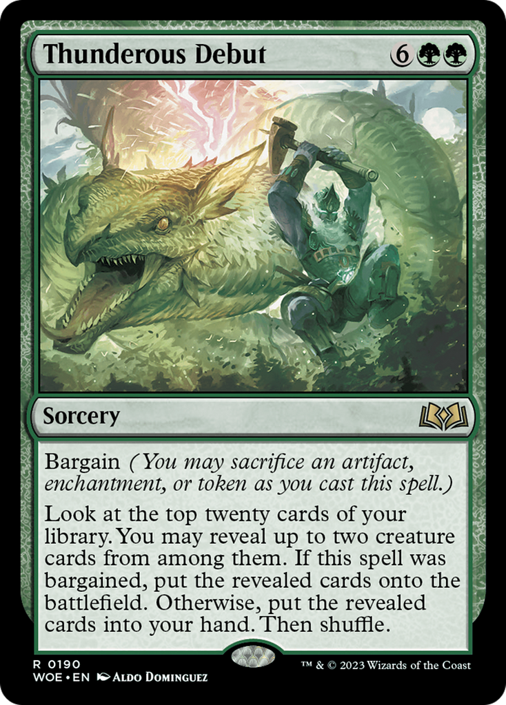 Magic: The Gathering - Thunderous Debut Foil - Wilds of Eldraine