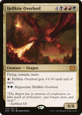 Magic: The Gathering - Hellkite Overlord - Double Masters 2022