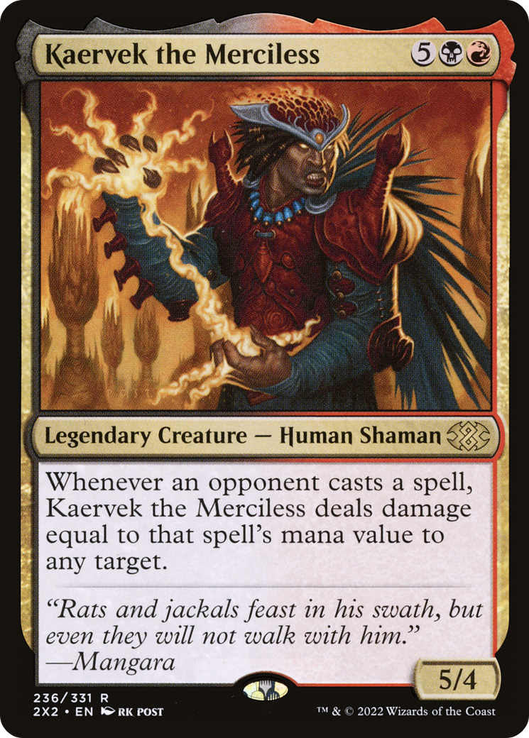 Magic: The Gathering - Kaervek the Merciless Foil - Double Masters 2022