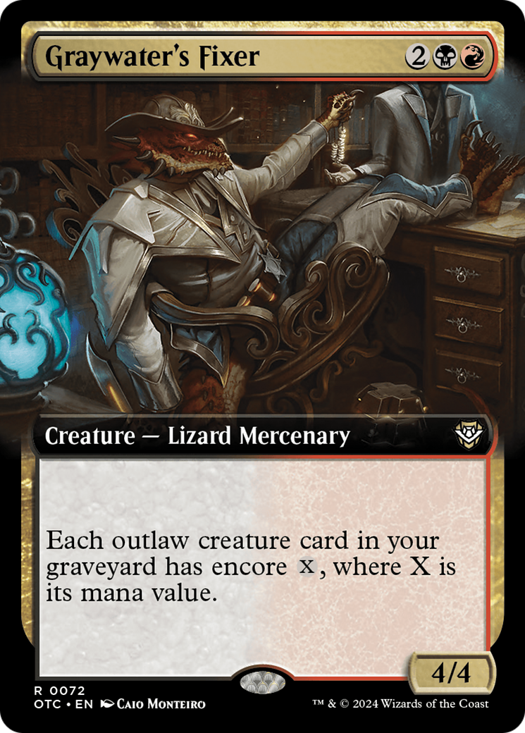 Magic: The Gathering - Graywater's Fixer - Outlaws of Thunder Junction Commander