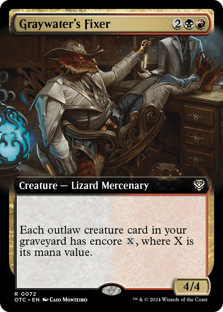 Magic: The Gathering - Graywater's Fixer - Outlaws of Thunder Junction Commander