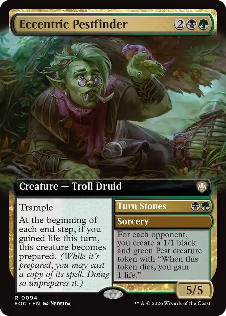 Magic: The Gathering - Eccentric Pestfinder // Turn Stones - Secrets of Strixhaven Commander