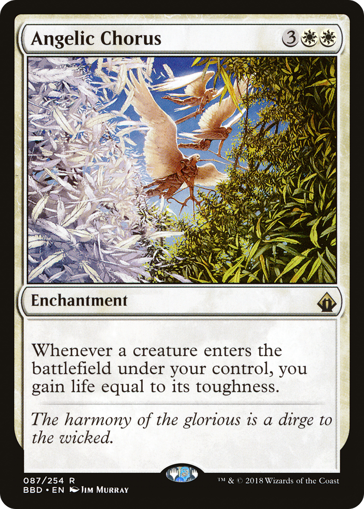 Magic: The Gathering - Angelic Chorus Foil - Battlebond