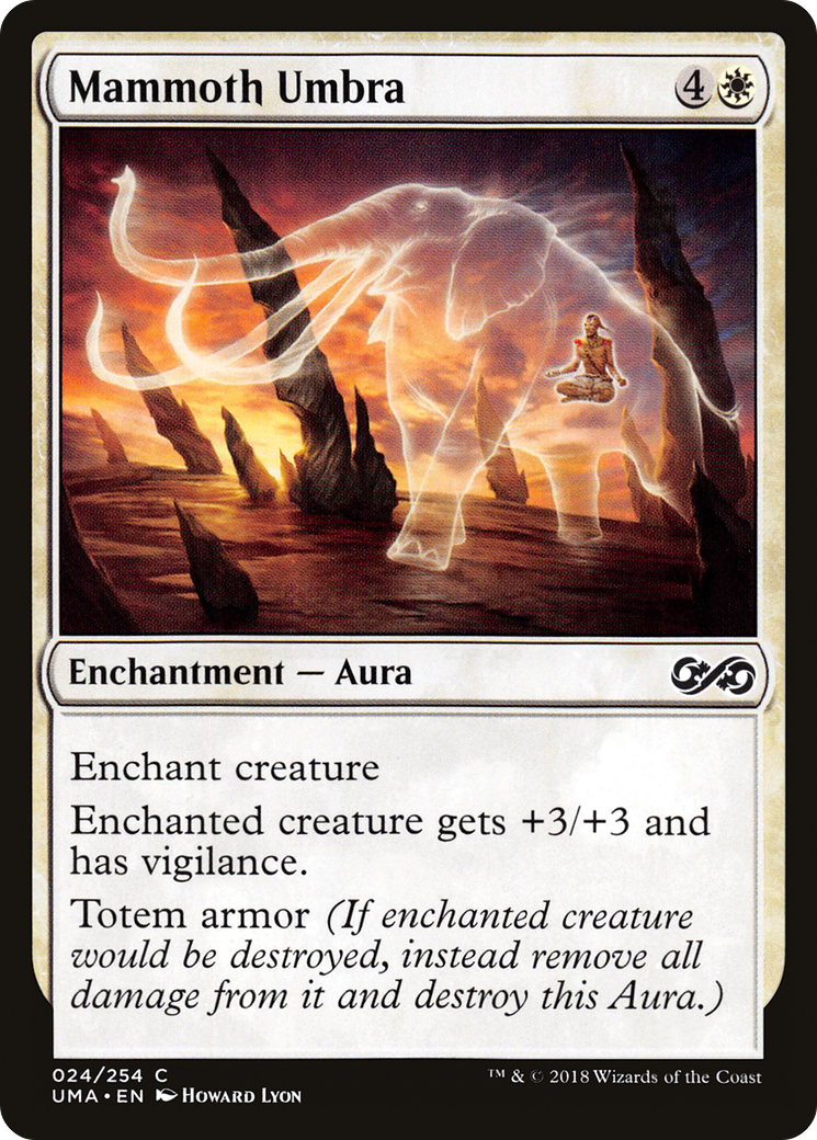 Magic: The Gathering - Mammoth Umbra Foil - Ultimate Masters