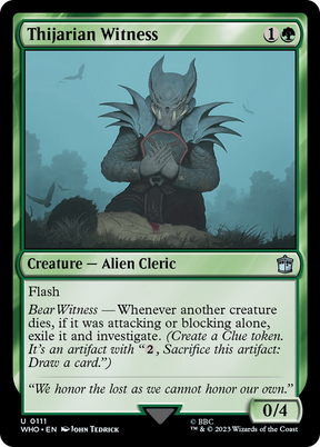 Magic: The Gathering - Thijarian Witness - Doctor Who