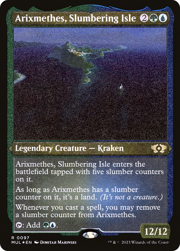 Magic: The Gathering - Arixmethes, Slumbering Isle Foil - Multiverse Legends