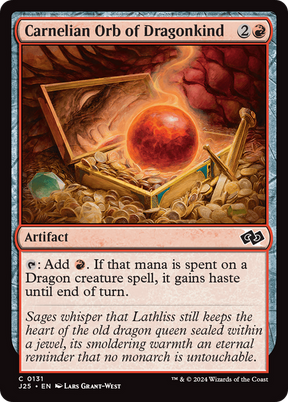 Magic: The Gathering - Carnelian Orb of Dragonkind - Foundations Jumpstart