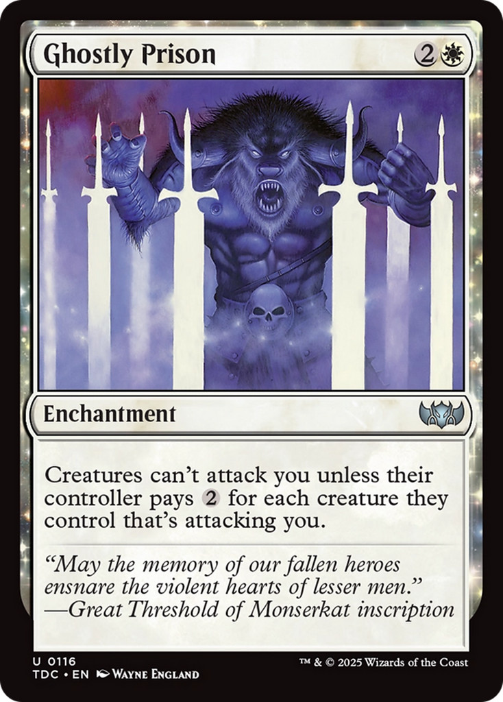 Magic: The Gathering - Ghostly Prison - Tarkir: Dragonstorm Commander