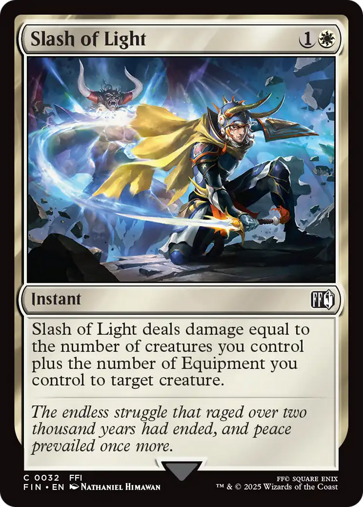 Magic: The Gathering - Slash of Light Foil - Final Fantasy