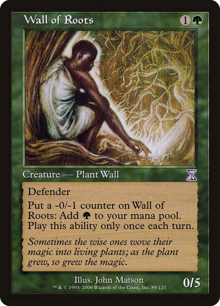 Magic: The Gathering - Wall of Roots - Time Spiral Timeshifted