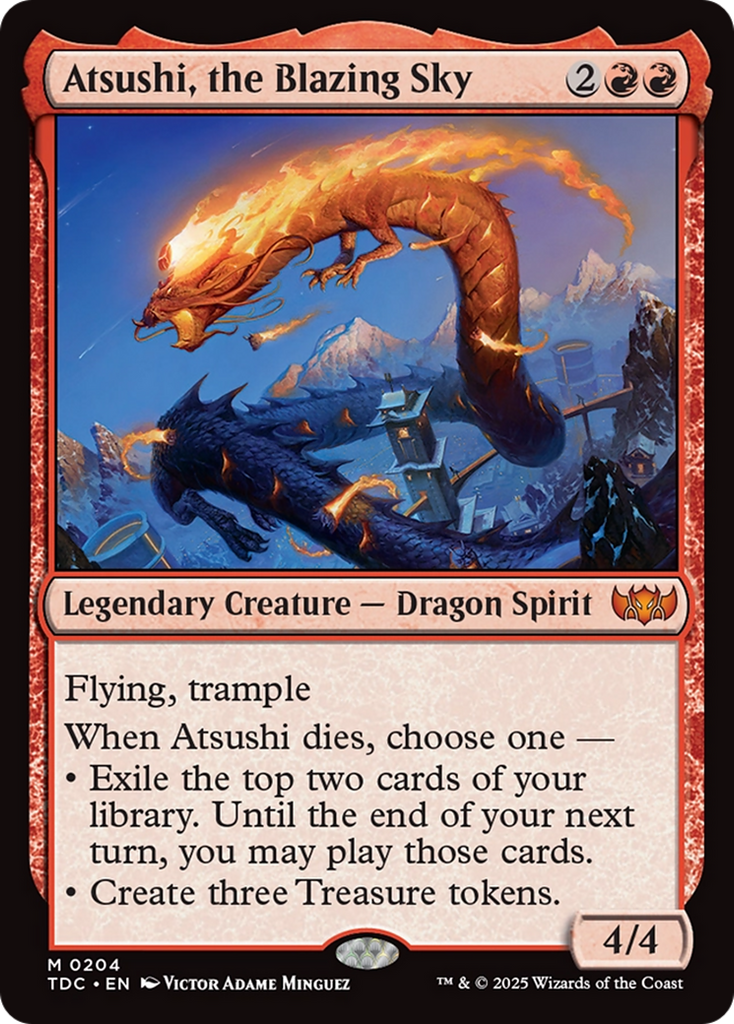 Magic: The Gathering - Atsushi, the Blazing Sky - Tarkir: Dragonstorm Commander