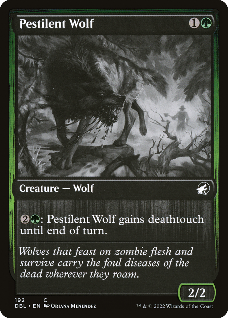 Magic: The Gathering - Pestilent Wolf Foil - Innistrad: Double Feature