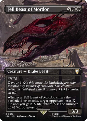 Magic: The Gathering - Fell Beast of Mordor Foil - Tales of Middle-earth Commander