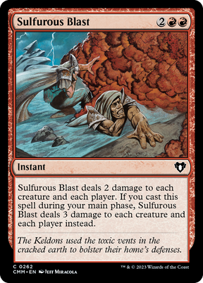 Magic: The Gathering - Sulfurous Blast Foil - Commander Masters