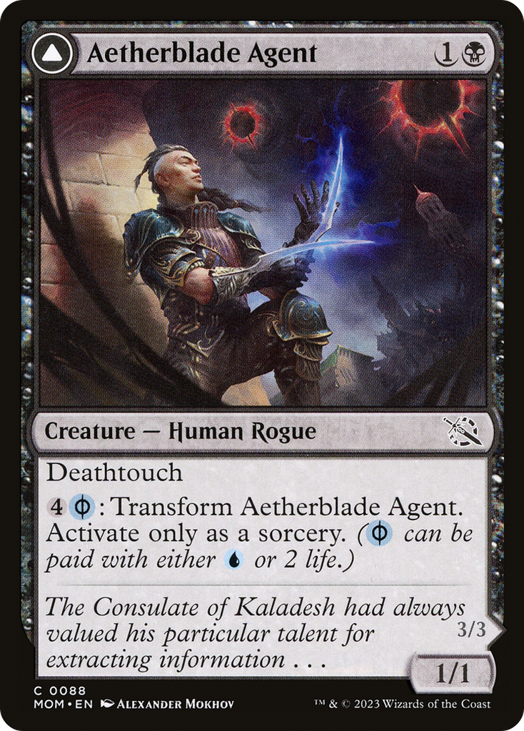 Magic: The Gathering - Aetherblade Agent // Gitaxian Mindstinger Foil - March of the Machine