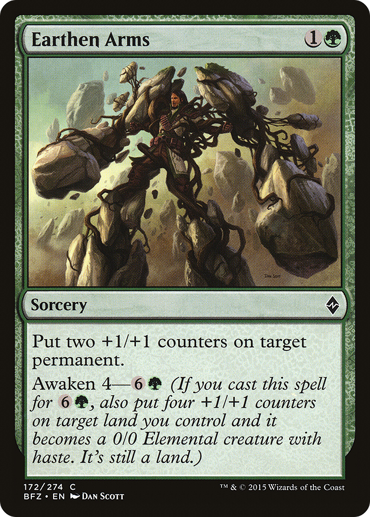 Magic: The Gathering - Earthen Arms Foil - Battle for Zendikar