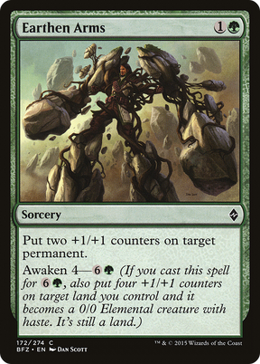 Magic: The Gathering - Earthen Arms Foil - Battle for Zendikar