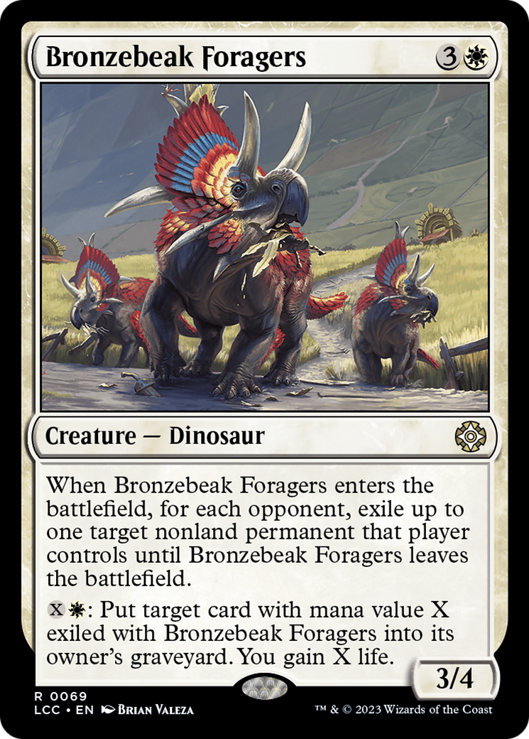 Magic: The Gathering - Bronzebeak Foragers - The Lost Caverns of Ixalan Commander