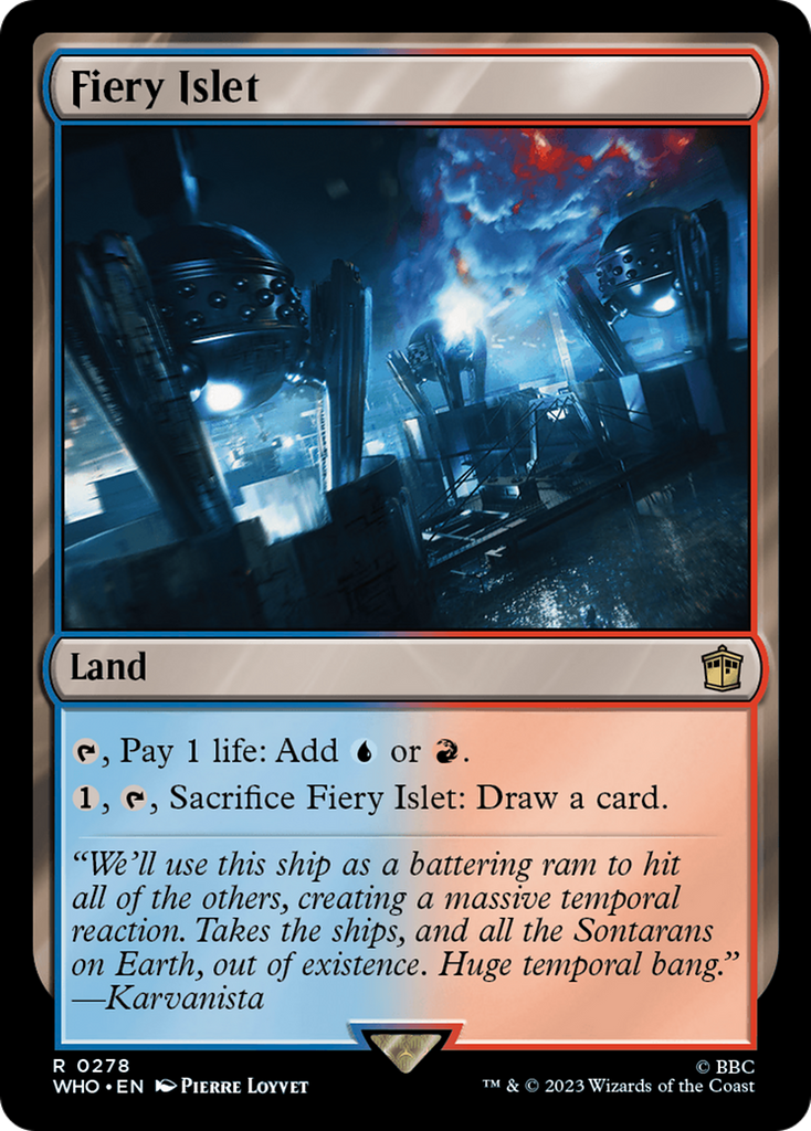 Magic: The Gathering - Fiery Islet - Doctor Who