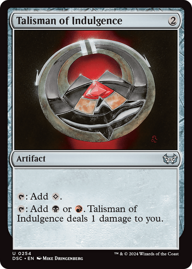 Magic: The Gathering - Talisman of Indulgence - Duskmourn: House of Horror Commander