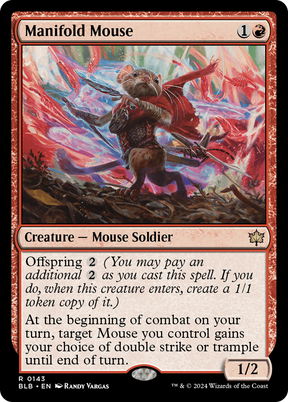 Magic: The Gathering - Manifold Mouse Foil - Bloomburrow