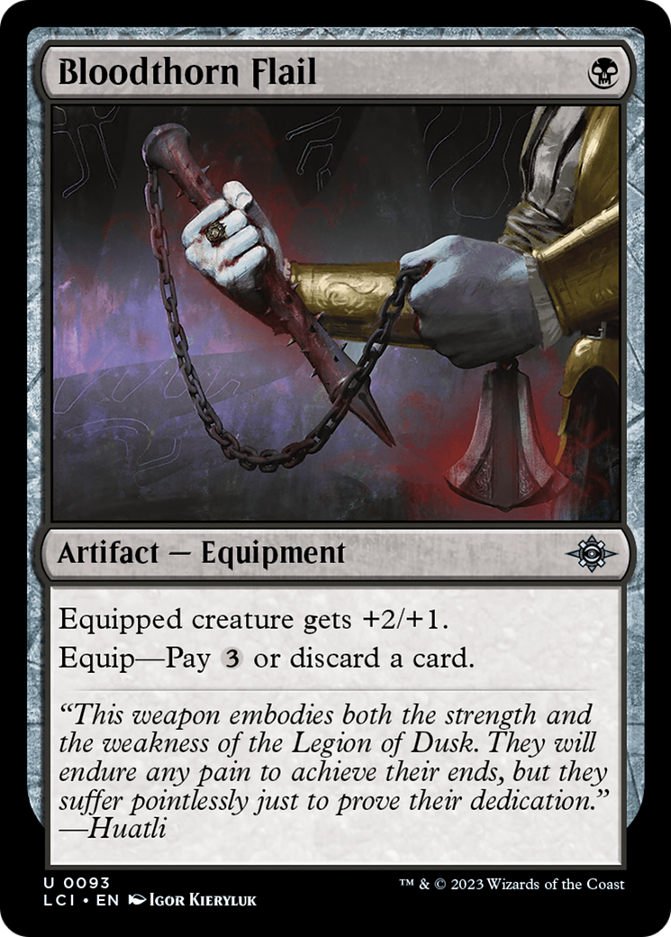 Magic: The Gathering - Bloodthorn Flail Foil - The Lost Caverns of Ixalan
