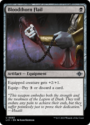 Magic: The Gathering - Bloodthorn Flail Foil - The Lost Caverns of Ixalan
