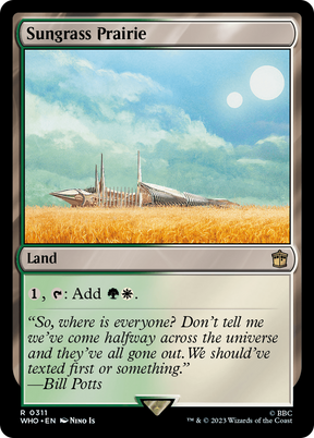 Magic: The Gathering - Sungrass Prairie Foil - Doctor Who