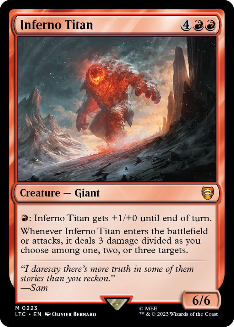 Magic: The Gathering - Inferno Titan - Tales of Middle-earth Commander