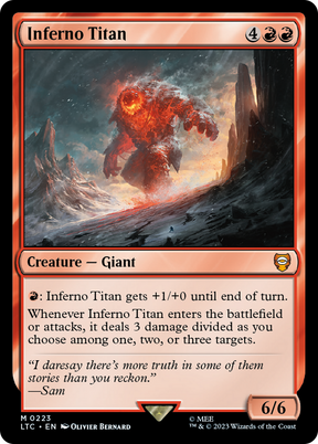 Magic: The Gathering - Inferno Titan - Tales of Middle-earth Commander
