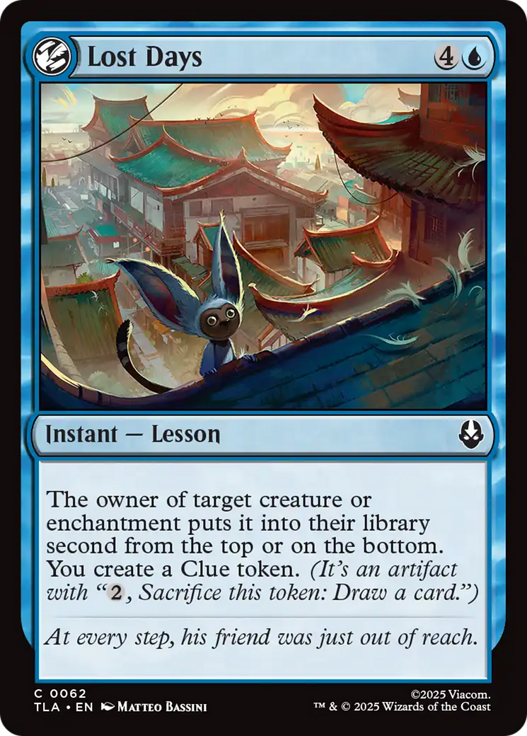 Magic: The Gathering - Lost Days Foil - Avatar: The Last Airbender