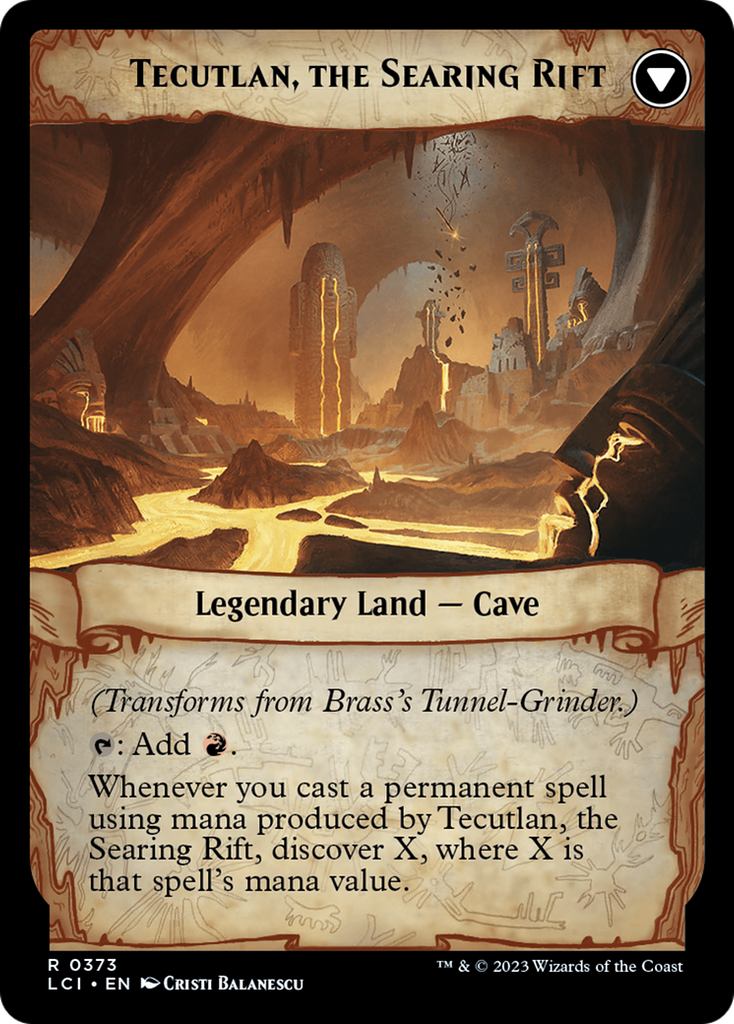 Magic: The Gathering - Brass's Tunnel-Grinder // Tecutlan, the Searing Rift - The Lost Caverns of Ixalan