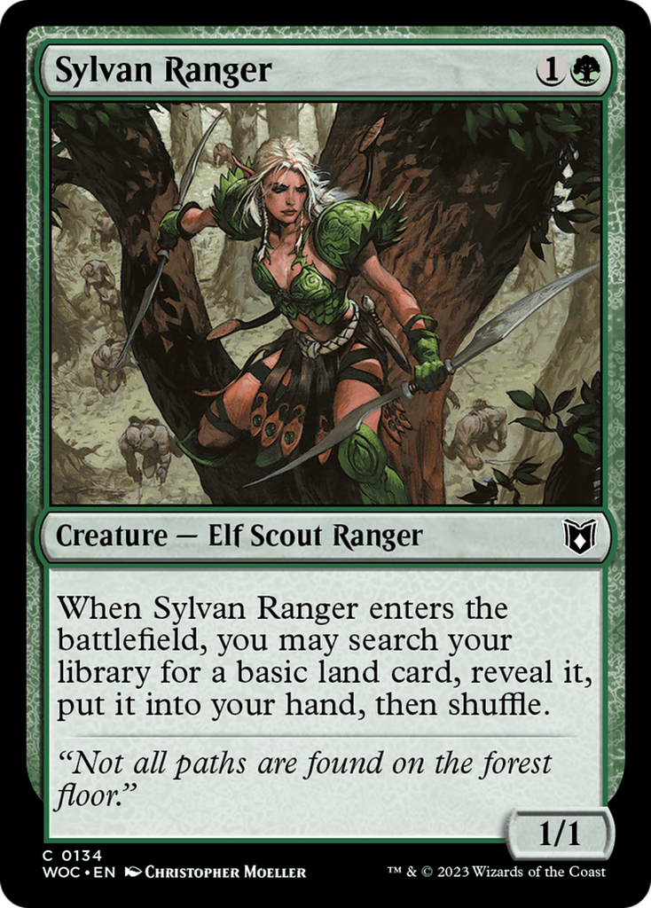 Magic: The Gathering - Sylvan Ranger - Wilds of Eldraine Commander