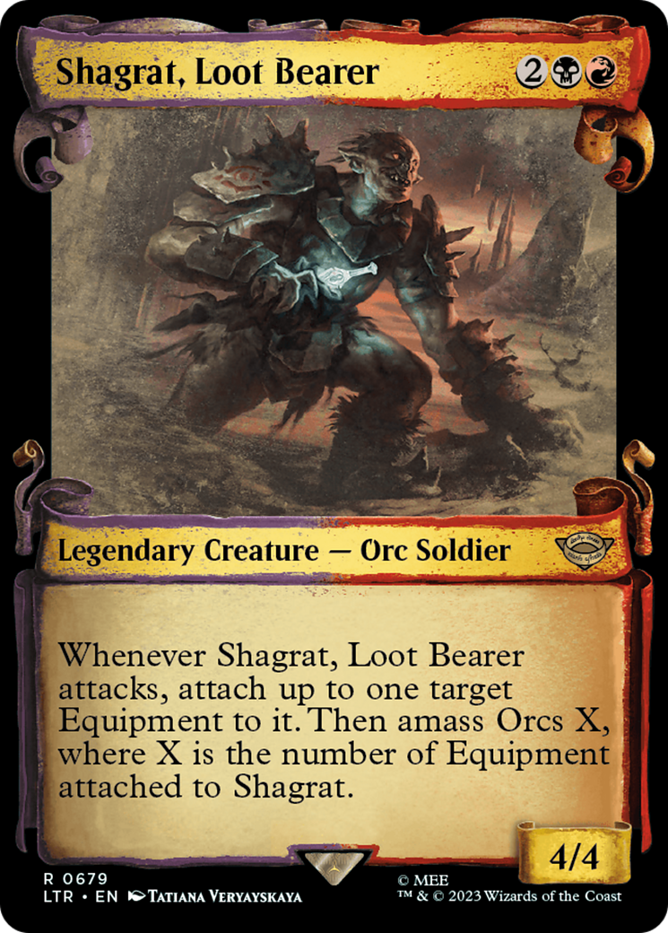 Magic: The Gathering - Shagrat, Loot Bearer Foil - The Lord of the Rings: Tales of Middle-earth