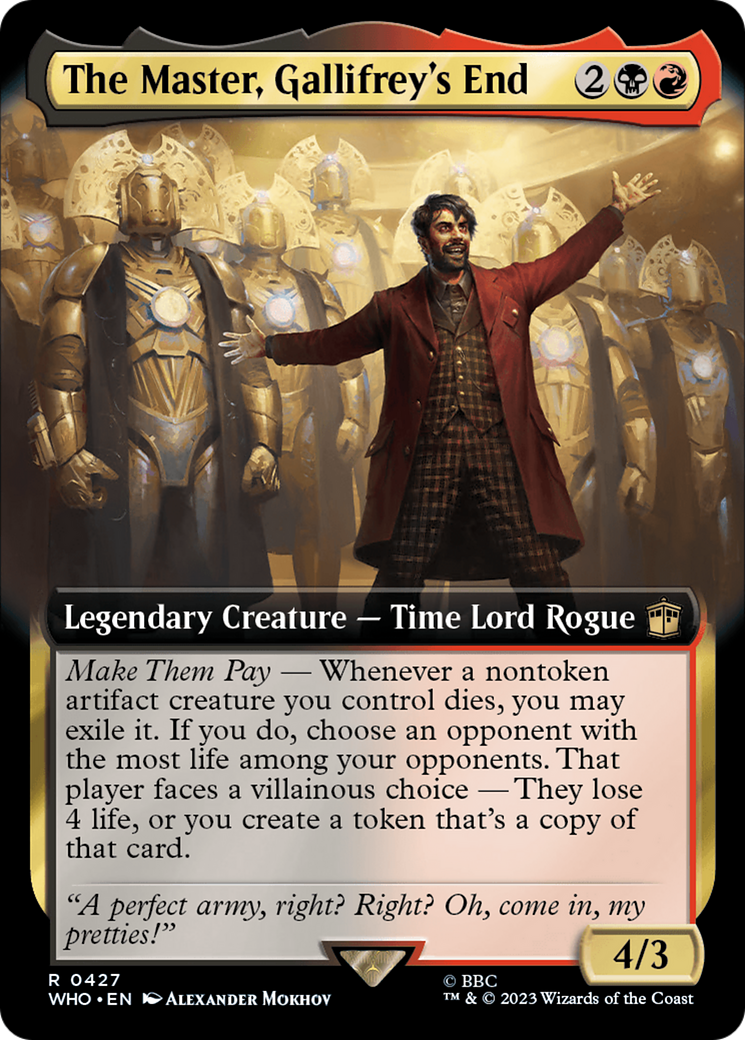 Magic: The Gathering - The Master, Gallifrey's End - Doctor Who
