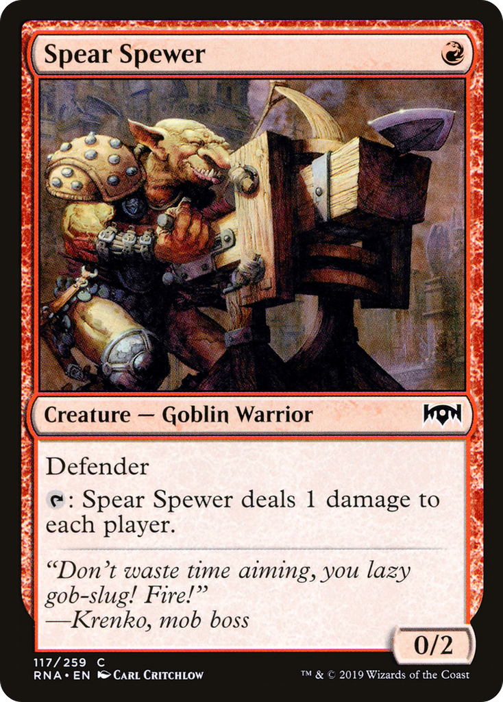 Magic: The Gathering - Spear Spewer Foil - Ravnica Allegiance