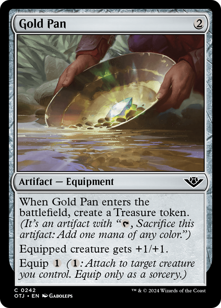 Magic: The Gathering - Gold Pan Foil - Outlaws of Thunder Junction