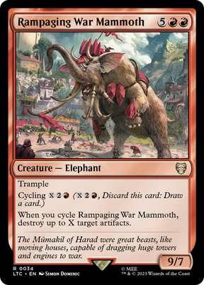 Magic: The Gathering - Rampaging War Mammoth - Tales of Middle-earth Commander