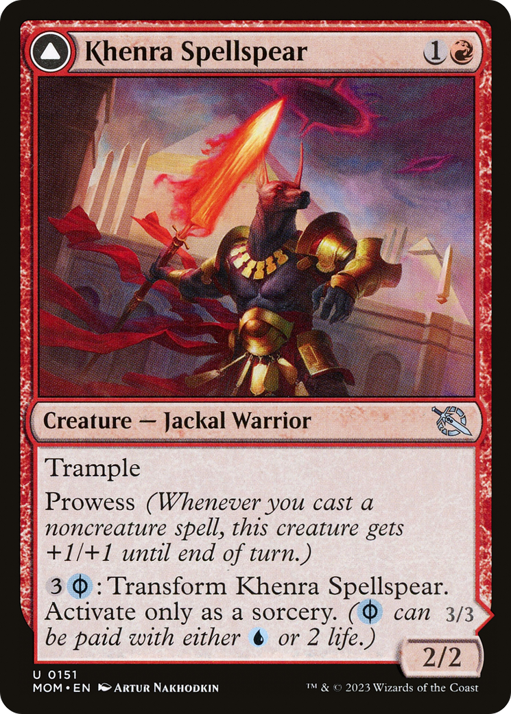 Magic: The Gathering - Khenra Spellspear // Gitaxian Spellstalker - March of the Machine