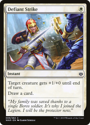 Magic: The Gathering - Defiant Strike Foil - War of the Spark